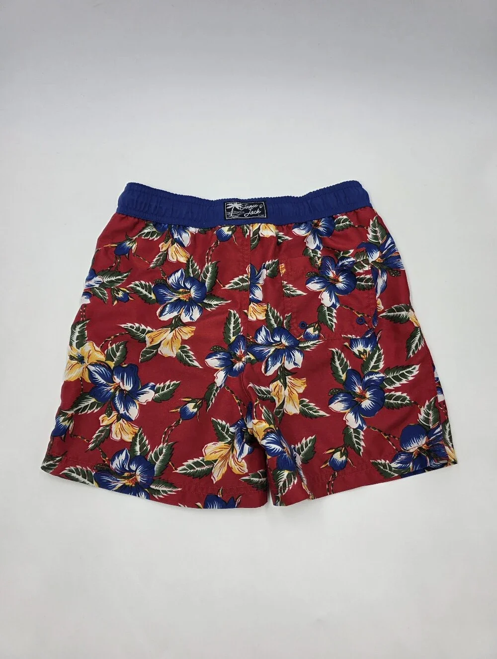 Janie and Jack boys' tropical print swim trunks size 8